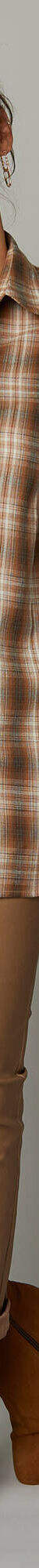 Chemise longue à carreaux flanelle (caramel) Chemise longue à carreaux flanelle (caramel)